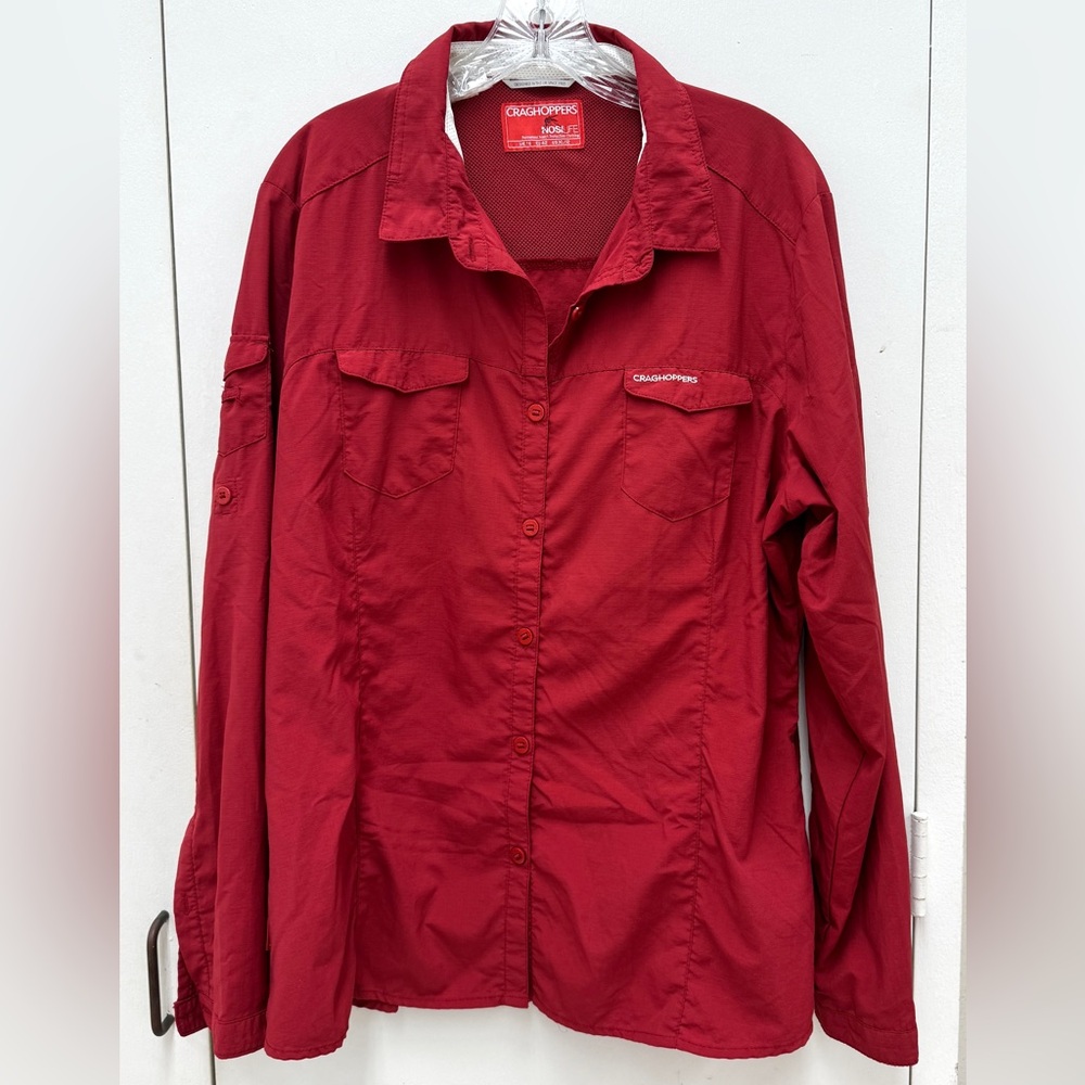 Craghoppers Women’s Outdoor Adventure Button Down Shirt Size 12 Hiking Camping